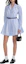 Shop (Women) Self-Portrait Short Long-Sleeve Dress with Embellished Collar Mist Blue SWF353Y02200