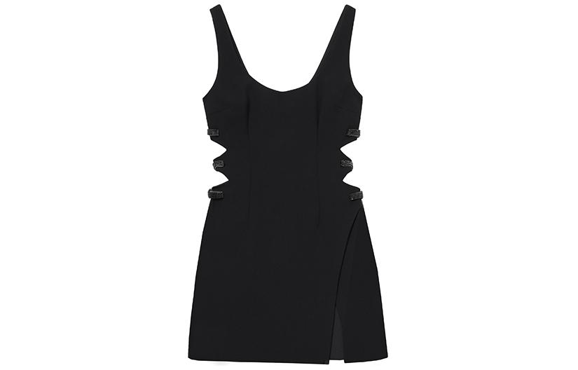 (Women) Self-Portrait  Sleeveless Black Mini Dress with U-Neckline. SWF352Y22100 圖 2
