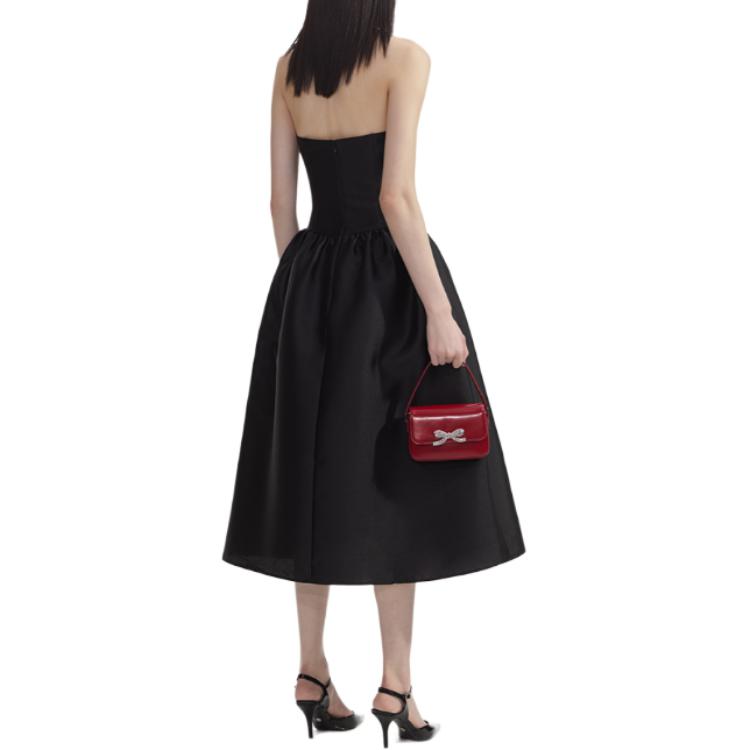 (Women) Self-Portrait  Sleeveless Midi Dress in Classic Black. SWF353Y00800 圖 4