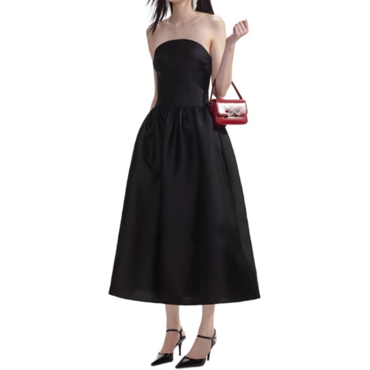 (Women) Self-Portrait  Sleeveless Midi Dress in Classic Black. SWF353Y00800 圖 5