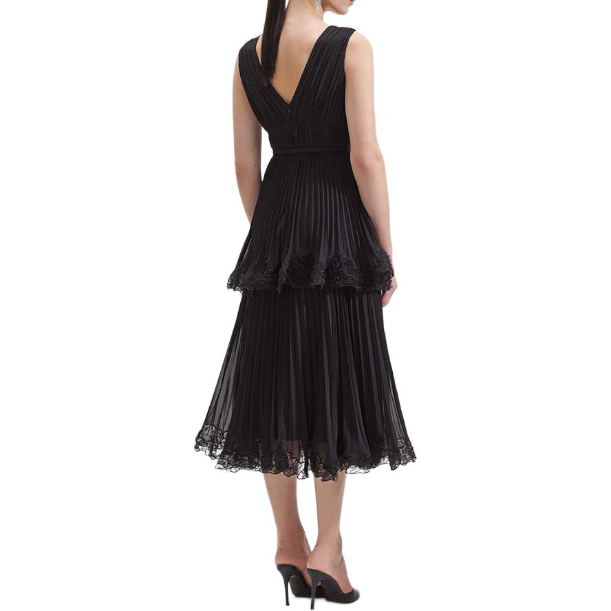 (Women) Self-Portrait  Sleeveless V-Neck Mid-Length Elegant Party Princess Dress SWF352Y15300 圖 4