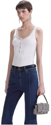 (W) Self-Portrait 修身休閒吊帶背心 - 純白色 SWF353M01400 Purchase (W) Self-Portrait 修身休閒吊帶背心 - 純白色 SWF353M01400