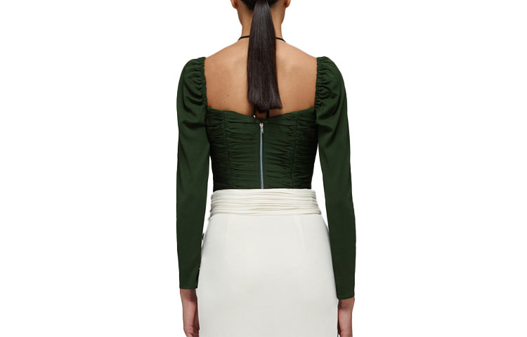 Lookbook (W) Self-Portrait 修身長袖休閒T恤 SWF332C02200