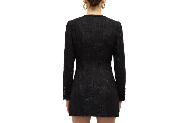 (Women) Self-Portrait  Slim V-Neck A-Line Long Sleeve Dress SWF331Y04800 圖 3