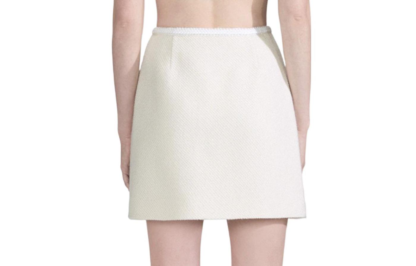 Lookbook (W) Falda Mini Casual de Color Sólido con Botones de Self-Portrait. SWF334Q01500