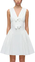 (Women) Self-Portrait Solid V-Neck Sleeveless Mini Dress SWF323Y04200 (Women) Self-Portrait Solid V-Neck Sleeveless Mini Dress SWF323Y04200