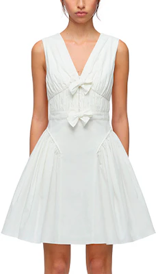 (Women) Self-Portrait Solid V-Neck Sleeveless Mini Dress SWF323Y04200 Order (Women) Self-Portrait Solid V-Neck Sleeveless Mini Dress SWF323Y04200