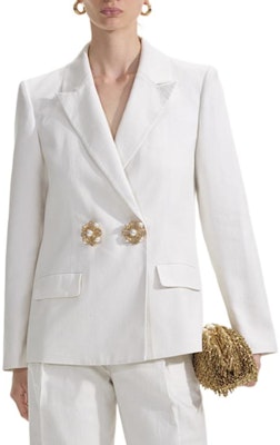 (W) Self-Portrait 純白修身長袖西裝外套 SWF353T00200 Lookbook (W) Self-Portrait 純白修身長袖西裝外套 SWF353T00200