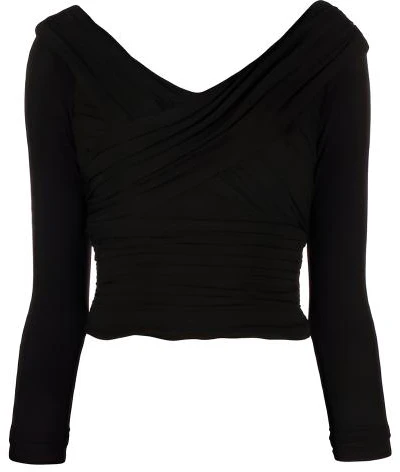 women-self-portrait-ss-22-black-off-shoulder-v-neck-knit-top-rs-22110-tblack