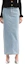 Order (Women) Self-Portrait Straight Denim Long Skirt Light Blue SWF353Q01200