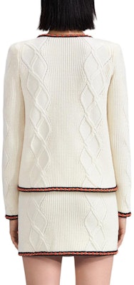 (W) Self-Portrait V領釦式針織外套 象牙白 SWF342M05300 Shop (W) Self-Portrait V領釦式針織外套 象牙白 SWF342M05300