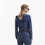 Shop (Women) Self-Portrait Washed Denim Button-Front Cropped Jacket in Blue. SWF352T02100