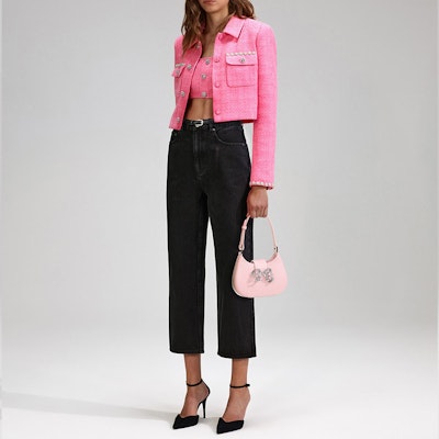 (W) Self-Portrait 漂洗高腰黑色直筒牛仔褲 SWF342K01400 Purchase (W) Self-Portrait 漂洗高腰黑色直筒牛仔褲 SWF342K01400