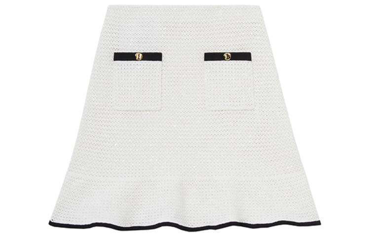 (Women) Self-Portrait  White and Black Contrast Fishtail Mini Skirt Casual Style SWF352M06500 圖 2