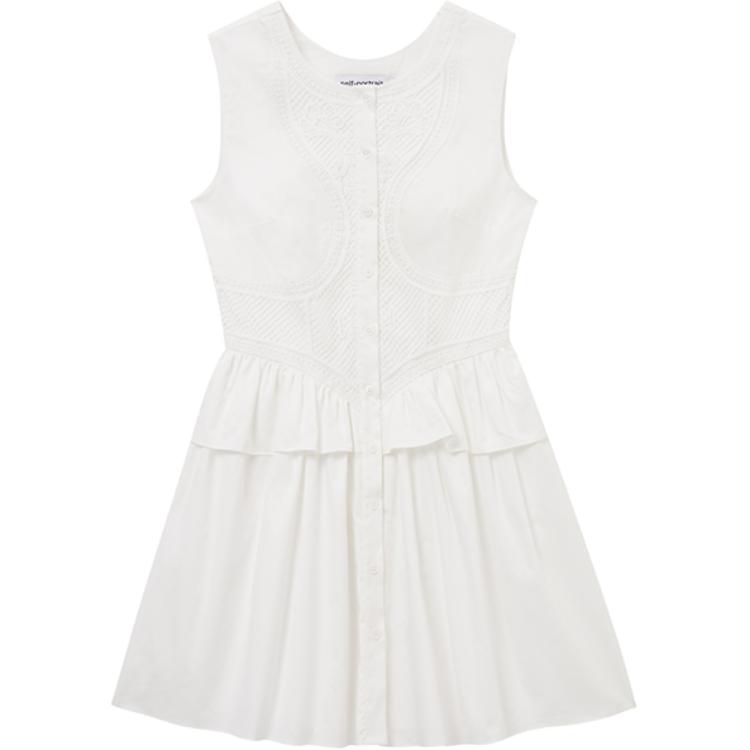 (Women) Self-Portrait  White Lace Sleeveless Mini Dress SWF353Y01300 圖 2