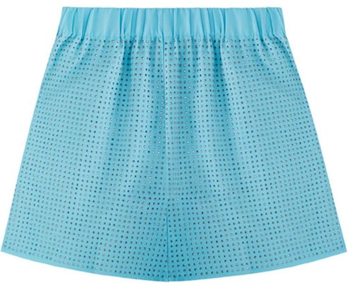 (W) Shorts Mujer Sky Blue Self-Portrait Casual Azul Sólido con Bordado. SWF341K00600 Order (W) Shorts Mujer Sky Blue Self-Portrait Casual Azul Sólido con Bordado. SWF341K00600