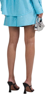 (W) Shorts Mujer Sky Blue Self-Portrait Casual Azul Sólido con Bordado. SWF341K00600 Shop (W) Shorts Mujer Sky Blue Self-Portrait Casual Azul Sólido con Bordado. SWF341K00600