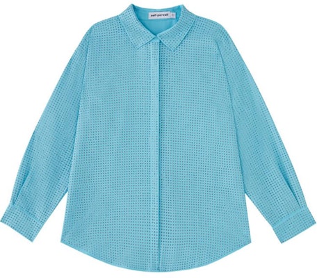 (W) Self-Portrait 天藍色珠飾多用垂墜立領長袖襯衫 女款 SWF341C01700 Order (W) Self-Portrait 天藍色珠飾多用垂墜立領長袖襯衫 女款 SWF341C01700