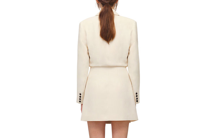 (Women) Self-Portrait Beige Buttoned A-Line Blazer Mini Dress for Women. SWF322Y07600 圖 3