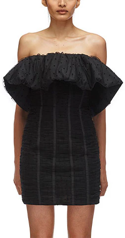 women-self-portrait-black-polka-dot-ruched-sleeveless-bodycon-midi-dress-for-women-swf-321-y01800