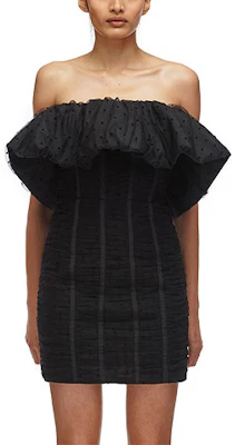 (W) Self-Portrait 黑色波點無袖皺褶貼身中長連身裙 女款 SWF321Y01800 Buy (W) Self-Portrait 黑色波點無袖皺褶貼身中長連身裙 女款 SWF321Y01800