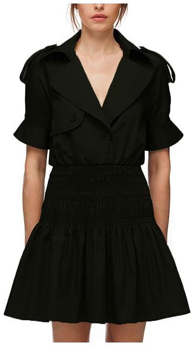 women-self-portrait-black-short-sleeve-trench-style-belted-midi-dress-for-women-swf-322-y07200