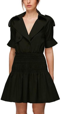 (W) Self-Portrait 黑色短袖風衣腰帶中長連身裙 女裝 SWF322Y07200 Lookbook (W) Self-Portrait 黑色短袖風衣腰帶中長連身裙 女裝 SWF322Y07200