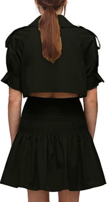 (W) Self-Portrait 黑色短袖風衣腰帶中長連身裙 女裝 SWF322Y07200 Shop (W) Self-Portrait 黑色短袖風衣腰帶中長連身裙 女裝 SWF322Y07200