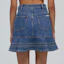 Details for (Women) Self-Portrait Blue Ruffled Asymmetrical Denim Mini Skirt for Women. SWF332Q01600