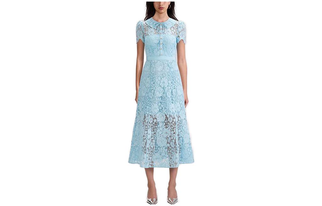 Order (W) Self-Portrait蝴蝶结蕾丝长裙优雅晚礼服公主风女装 SWF343Y09900