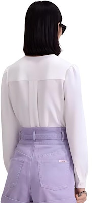 (W) Self-Portrait 蝴蝶結蕾絲甜美風格長袖白色襯衫女裝 SWF343C00200 Lookbook (W) Self-Portrait 蝴蝶結蕾絲甜美風格長袖白色襯衫女裝 SWF343C00200