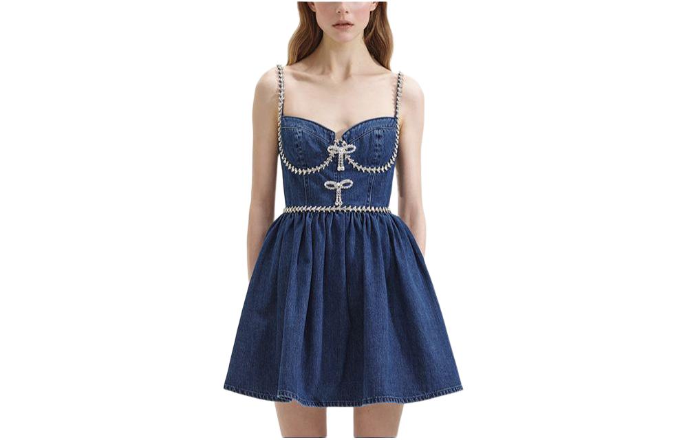 (Women) Self-Portrait Colorblock Bowknot Diamond Elegant Evening Party Princess Dress. SWF352Y25800 圖 2