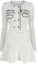 Shop (Women) Self-Portrait Double-Breasted Knit A-Line Long Sleeve Dress Women AW21105WHITE