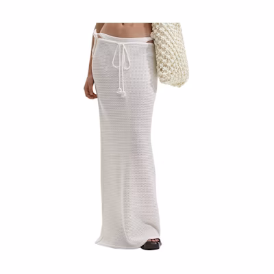 (Women) Self-Portrait Elegant Knitted Midi Dress - Chic Evening Party Princess Style SWF352M08400