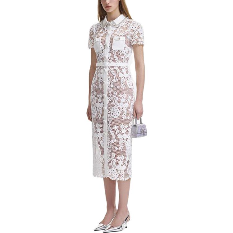 (Women) Self-Portrait Elegant Lace Princess Dress Short-Sleeve Evening Gown for Women SWF344Y16200 圖 4