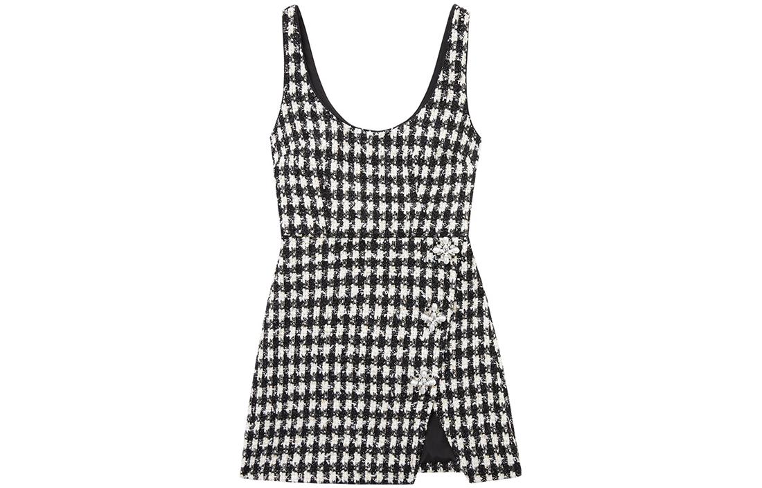 Order (W) Self-Portrait 優雅無袖開衩中長裙女裝 SWF344Y19400