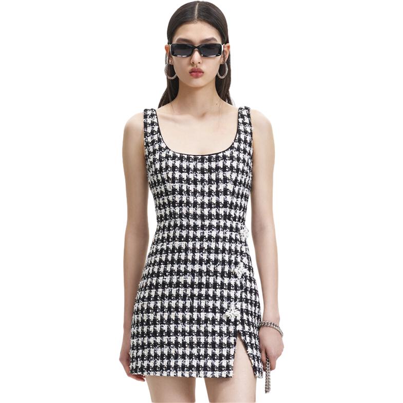 Purchase (W) Self-Portrait 優雅無袖開衩中長裙女裝 SWF344Y19400