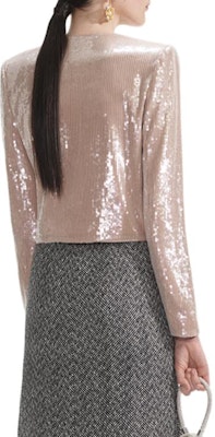 (W) セルフポートレート フローラルスパンコール装飾ボタンアップジャケット レディース ライトゴールド SWF354T01600 Shop (W) セルフポートレート フローラルスパンコール装飾ボタンアップジャケット レディース ライトゴールド SWF354T01600