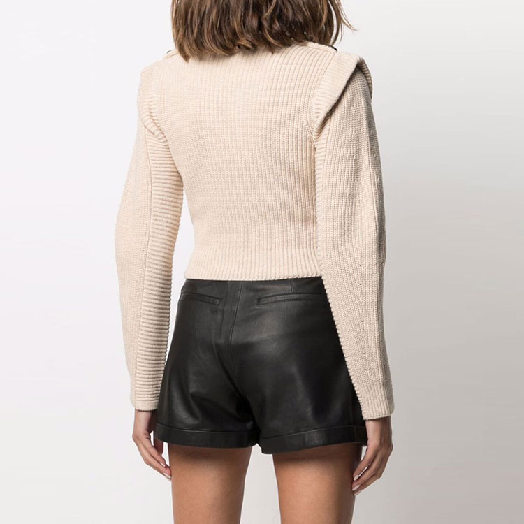 Sizing (W) Self-Portrait FW21 女士米色修身鏤空針織上衣 PF21001DSAND