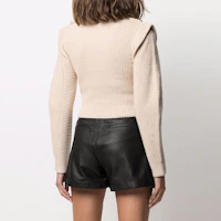 Sizing (W) Self-Portrait FW21 女士米色修身鏤空針織上衣 PF21001DSAND