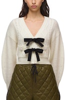 (Women) Self-Portrait FW21 Bow Knit Cardigan Sweater Women’s White SWF322M08200 (Women) Self-Portrait FW21 Bow Knit Cardigan Sweater Women’s White SWF322M08200