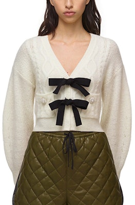 (W) Self-Portrait FW21 蝴蝶結針織開襟毛衣 女裝 白色 SWF322M08200 Buy (W) Self-Portrait FW21 蝴蝶結針織開襟毛衣 女裝 白色 SWF322M08200