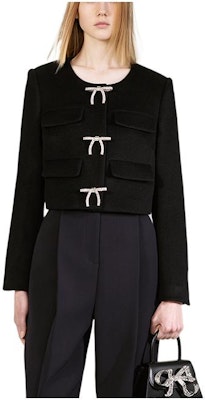 (W) Blazer Hitam Solid Berbow Self-Portrait FW22. SWF334T01200 Buy (W) Blazer Hitam Solid Berbow Self-Portrait FW22. SWF334T01200