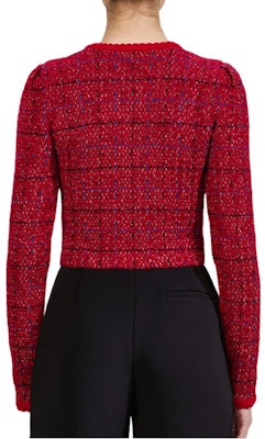 (W) Self-Portrait 秋冬22 紅色格紋羊毛針織開襟外套毛衣 SWF334M08300 Lookbook (W) Self-Portrait 秋冬22 紅色格紋羊毛針織開襟外套毛衣 SWF334M08300