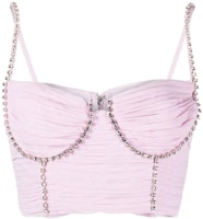 (Women) Self-Portrait FW22 Slim Sleeveless Crop Top Vest. AW22013TPNK (Women) Self-Portrait FW22 Slim Sleeveless Crop Top Vest. AW22013TPNK