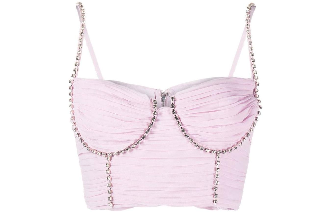 Order (W) Self-Portrait FW22 修身無袖短版背心马甲。 AW22013TPNK