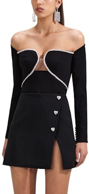 (W) Self-Portrait 2022秋冬黑色水鑽心形領長袖外套 女款 SWF341C00200 Purchase (W) Self-Portrait 2022秋冬黑色水鑽心形領長袖外套 女款 SWF341C00200