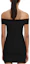Lookbook (Women) Self-Portrait FW22 Off-Shoulder Slim Black Knit Mini Dress for Women. SWF333M02100