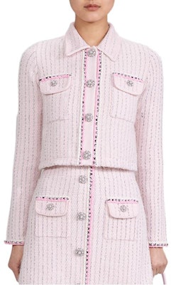 (W) Self-Portrait FW22 粉色針織開襟衫 法式領口 - 時尚。 SWF334M07100 Buy (W) Self-Portrait FW22 粉色針織開襟衫 法式領口 - 時尚。 SWF334M07100