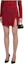 Purchase (W) Self-Portrait FW22 Rok Mini Knit Merah Tweed High-Waist dengan Belahan Samping Wanita. SWF334M08500